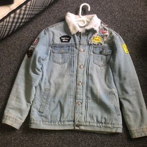 Cute men jeans jacket